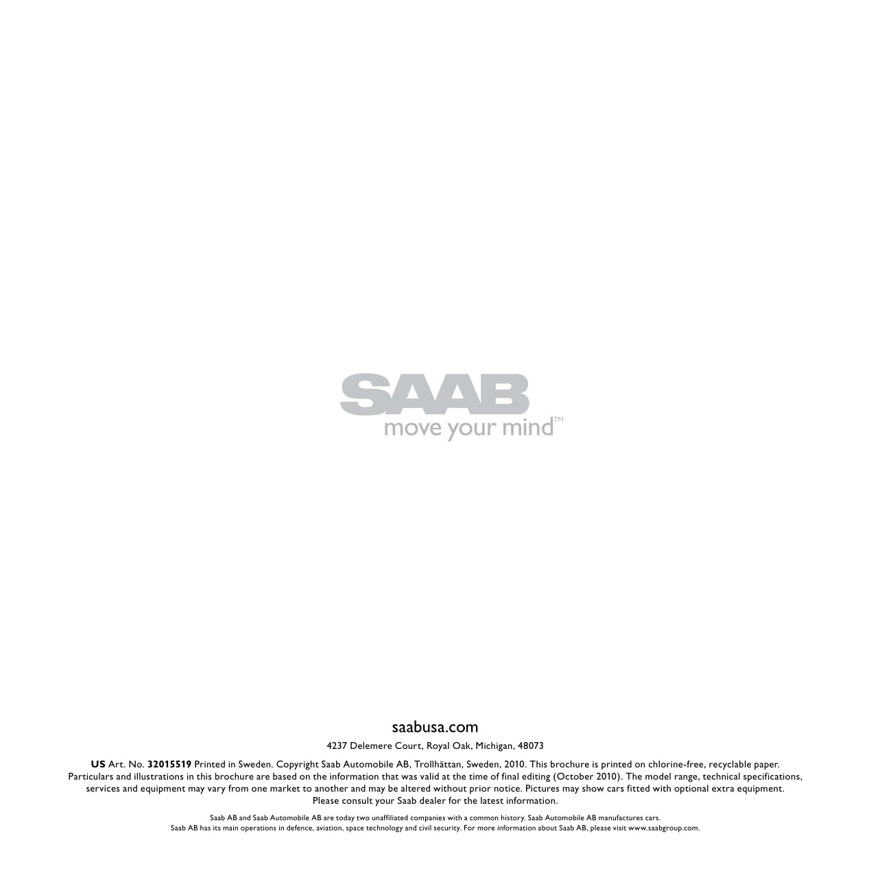2011 SAAB Full-Line Brochure Page 30
